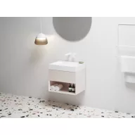   SD Lite 60 fürdőszobai szekrény mosdó alá Alabaster Pink