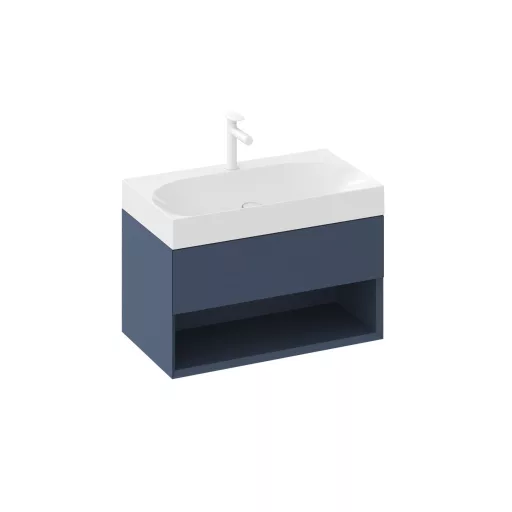 SD Lite 80 fürdőszobai szekrény mosdó alá Deepsea Blue