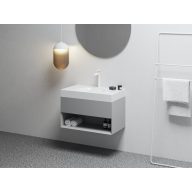 SD Lite 80 fürdőszobai szekrény mosdó alá Smoke Grey