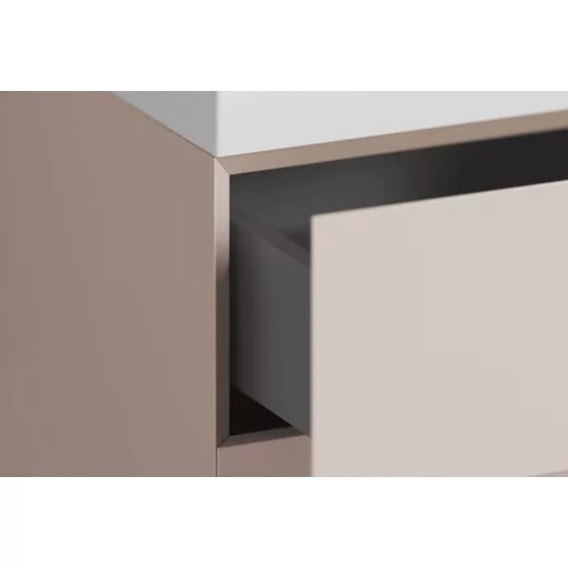 SD Lite 80 fürdőszobai szekrény mosdó alá Alabaster Pink