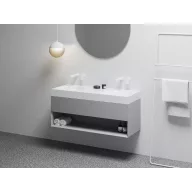 SD Lite 120 fürdőszobai szekrény mosdó alá Smoke Grey
