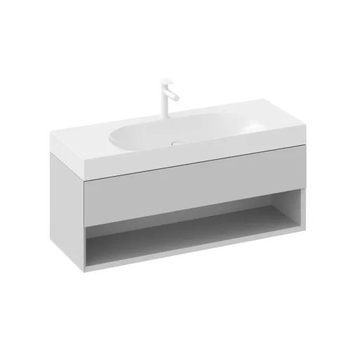 SD Lite 120 fürdőszobai szekrény mosdó alá Smoke Grey