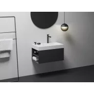 SD Lite 80 B fürdőszobai szekrény mosdó alá matt fekete