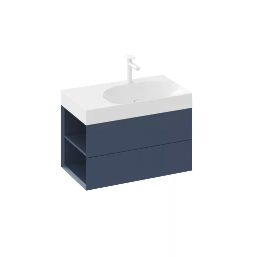 SD Lite 80 B fürdőszobai szekrény mosdó alá Deepsea Blue
