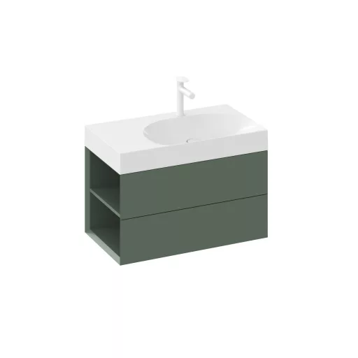 SD Lite 80 B fürdőszobai szekrény mosdó alá Grey Green