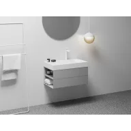 SD Lite 80 B fürdőszobai szekrény mosdó alá Smoke Grey