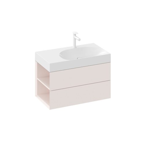 SD Lite 80 B fürdőszobai szekrény mosdó alá Alabaster Pink