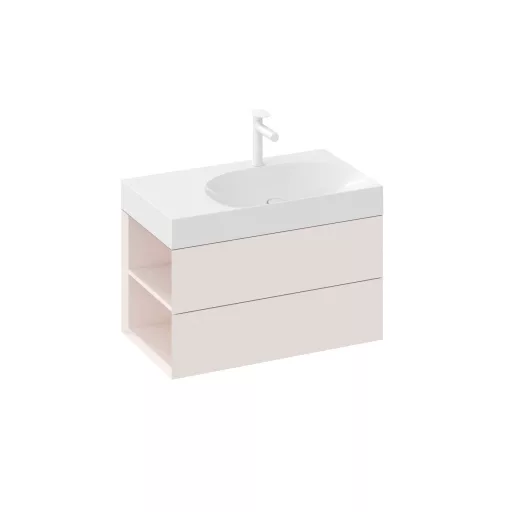 SD Lite 80 B fürdőszobai szekrény mosdó alá Alabaster Pink