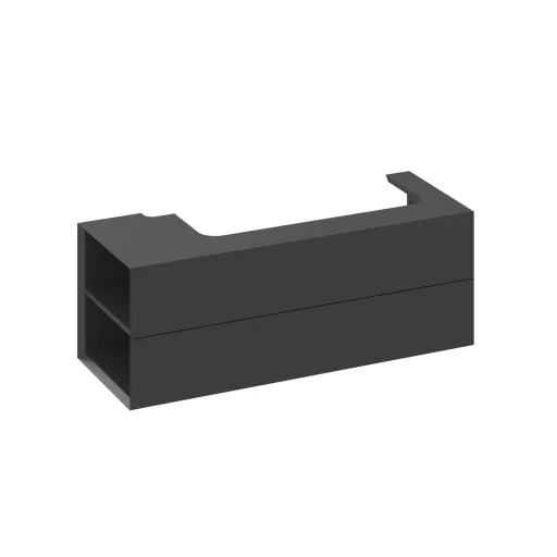 SD Lite 120 B fürdőszobai szekrény mosdó alá matt fekete