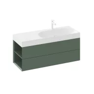 SD Lite 120 B fürdőszobai szekrény mosdó alá Grey Green