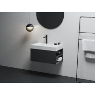 SD Lite 80 J fürdőszobai szekrény mosdó alá matt fekete