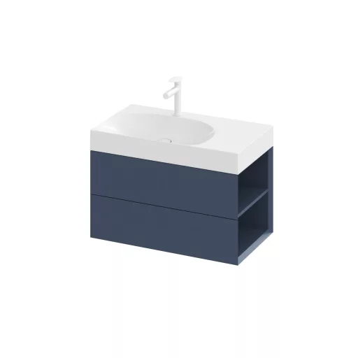 SD Lite 80 J fürdőszobai szekrény mosdó alá Deepsea Blue