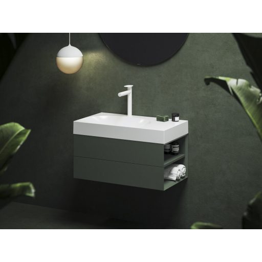 SD Lite 80 J fürdőszobai szekrény mosdó alá Grey Green