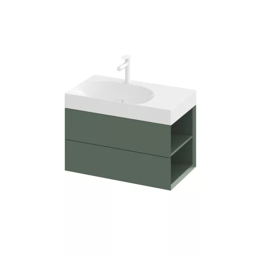 SD Lite 80 J fürdőszobai szekrény mosdó alá Grey Green