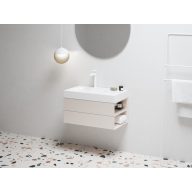   SD Lite 80 J fürdőszobai szekrény mosdó alá Alabaster Pink