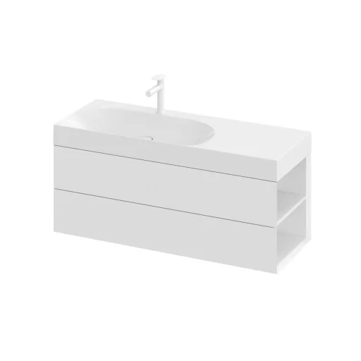 SD Lite 120 J fürdőszobai szekrény mosdó alá fehér