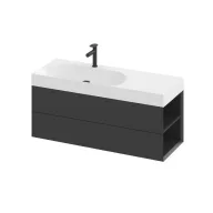   SD Lite 120 J fürdőszobai szekrény mosdó alá matt fekete