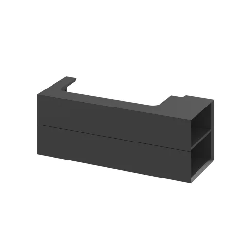 SD Lite 120 J fürdőszobai szekrény mosdó alá matt fekete