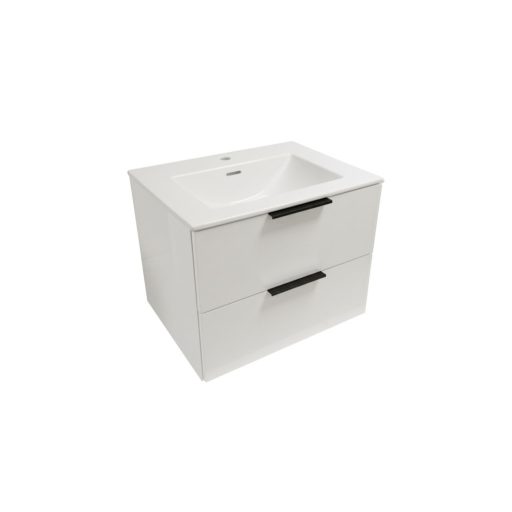 Arctic fogantyú Flat bútorhoz, matt fekete (1 db)