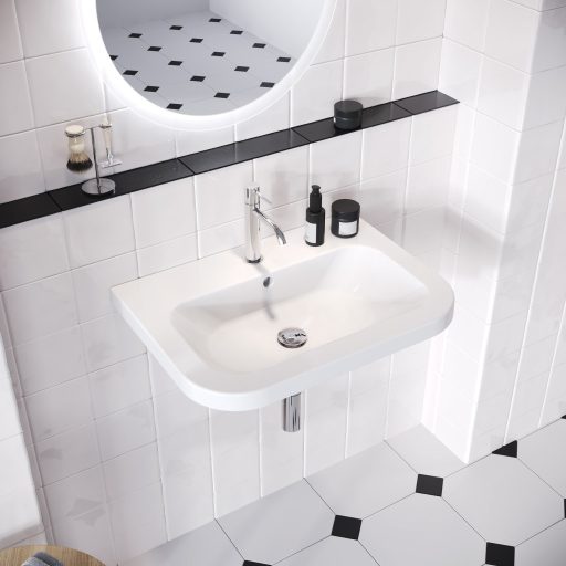 Mosdólefolyó Click-Clack, króm dugóval