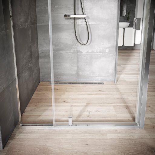 OZ Ravak Runway 95 zuhanyfolyóka rozsdamentes acél