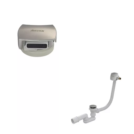 Kádfeltöltés a túlf. kád le/túlf.szett-tel 570 C-C H/K krómozott fedéllel