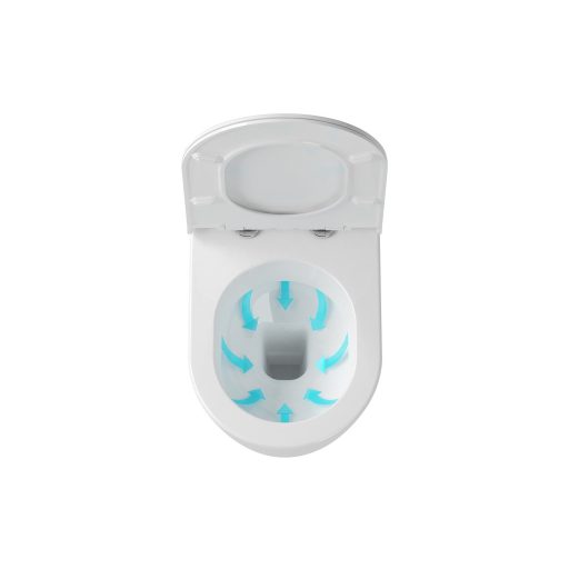 Uni Chrome WC Rim fehér