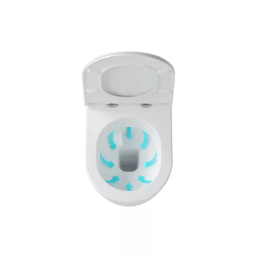 Uni Chrome WC Rim fehér