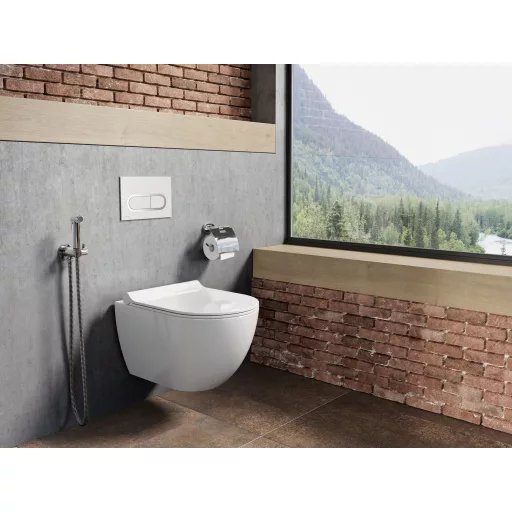 Uni Chrome WC Rim fehér