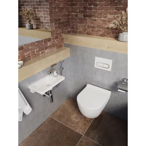 Uni Chrome WC Rim fehér
