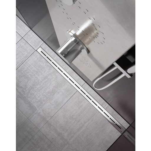 OZ Ravak Runway 75 zuhanyfolyóka rozsdamentes acél