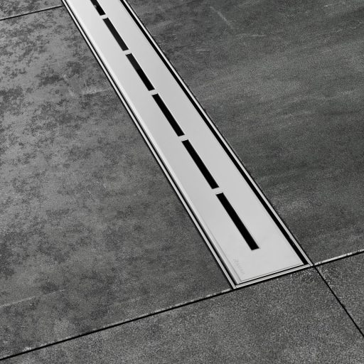 OZW Ravak Runway 85 zuhanyfolyóka - rozsdamentes acél (falhoz)