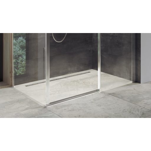 OZW Ravak Runway 85 zuhanyfolyóka - rozsdamentes acél (falhoz)