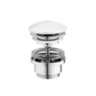 Kerámia leeresztő takaró mosdóhoz, fehér