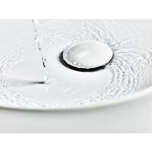 Kerámia leeresztő takaró mosdóhoz, fehér