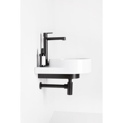 Teleszkópos mosdószifon fekete