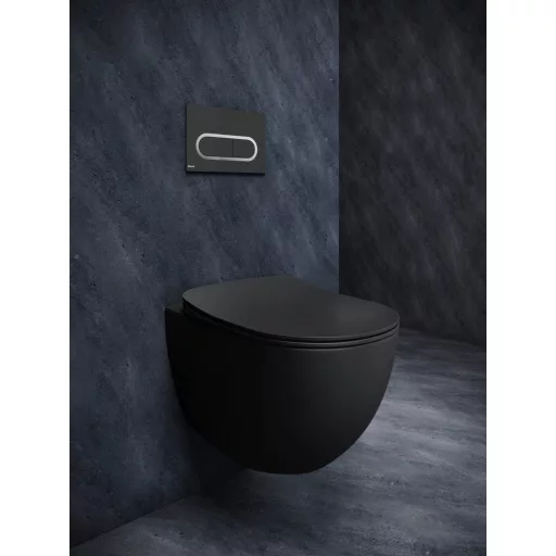 Uni Chrome WC RimOff fekete
