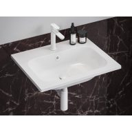 Mosdó túlfolyó fedél, fehér