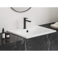 Mosdó túlfolyó fedél, fekete