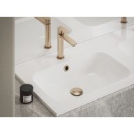 Mosdó túlfolyó fedél, rose gold