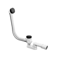 Kád le/túlfolyószett 80 Bowdenes fekete