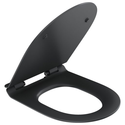 Vita WC slim ülőke, fekete