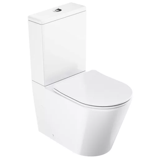 Elegant RimOff monoblokkos WC fehér
