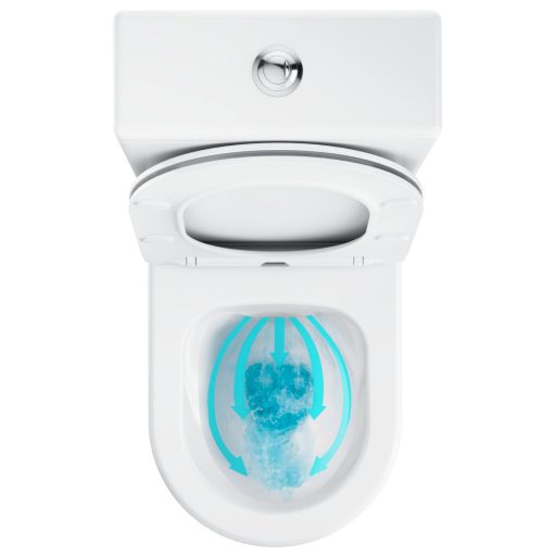 Elegant RimOff monoblokkos WC fehér