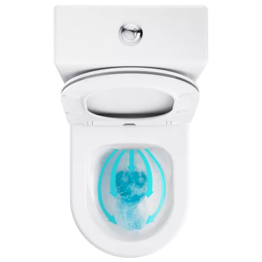 Elegant RimOff monoblokkos WC fehér