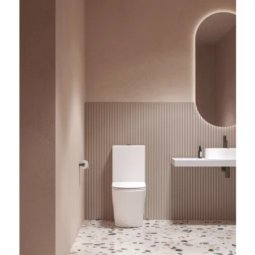 Elegant RimOff monoblokkos WC fehér