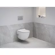 WC Uni Chrome RimOff és bidé fúvókával, fehér