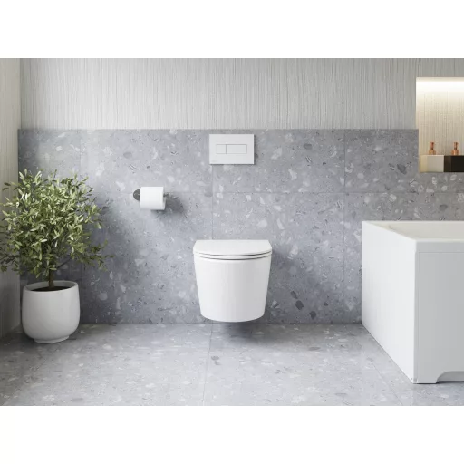 Flow RimOff fali WC szett, fehér