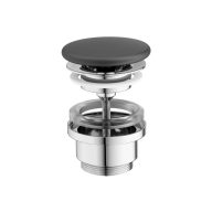 Flat mosdólefolyó kerámia fedéllel, antracit