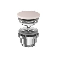 Flat mosdólefolyó kerámia fedéllel, Alabaster Pink